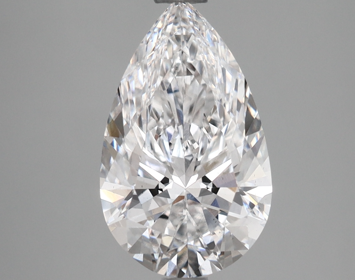 3.00 Carat Pear Shaped Ideal Cut D-VVS2 - IGI Certified Lab Grown Diamond