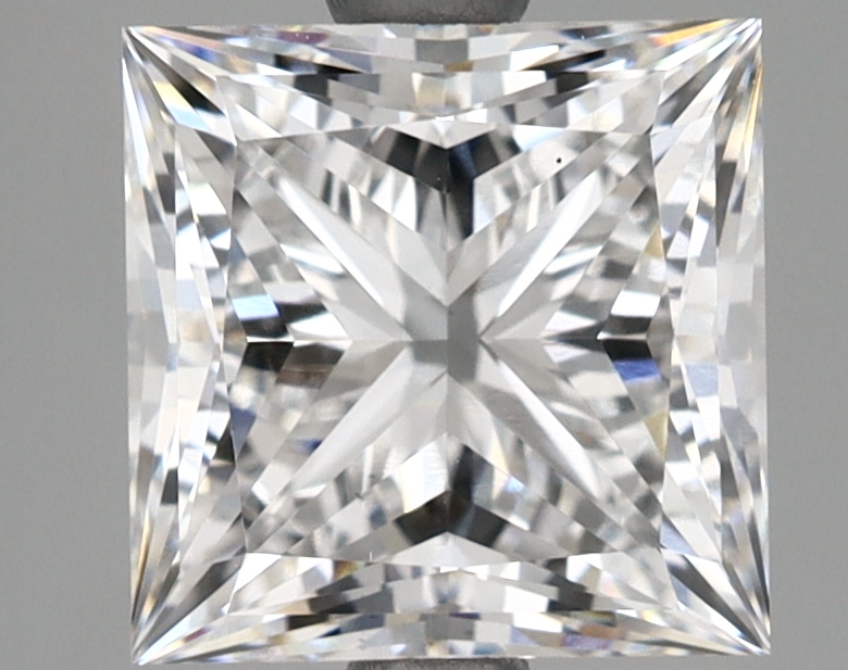 3.00 Carat Princess Shaped Ideal Cut F-VS1 IGI Certified Lab Grown Diamond