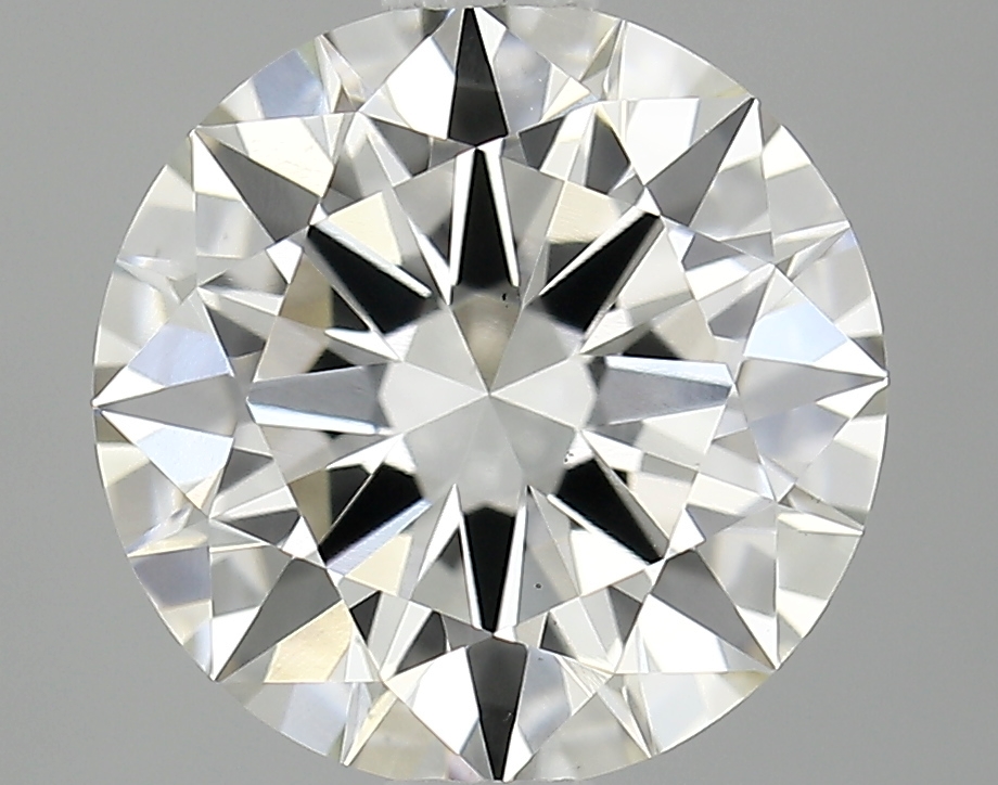 Actual 2.54 carat G Round lab-grown diamond