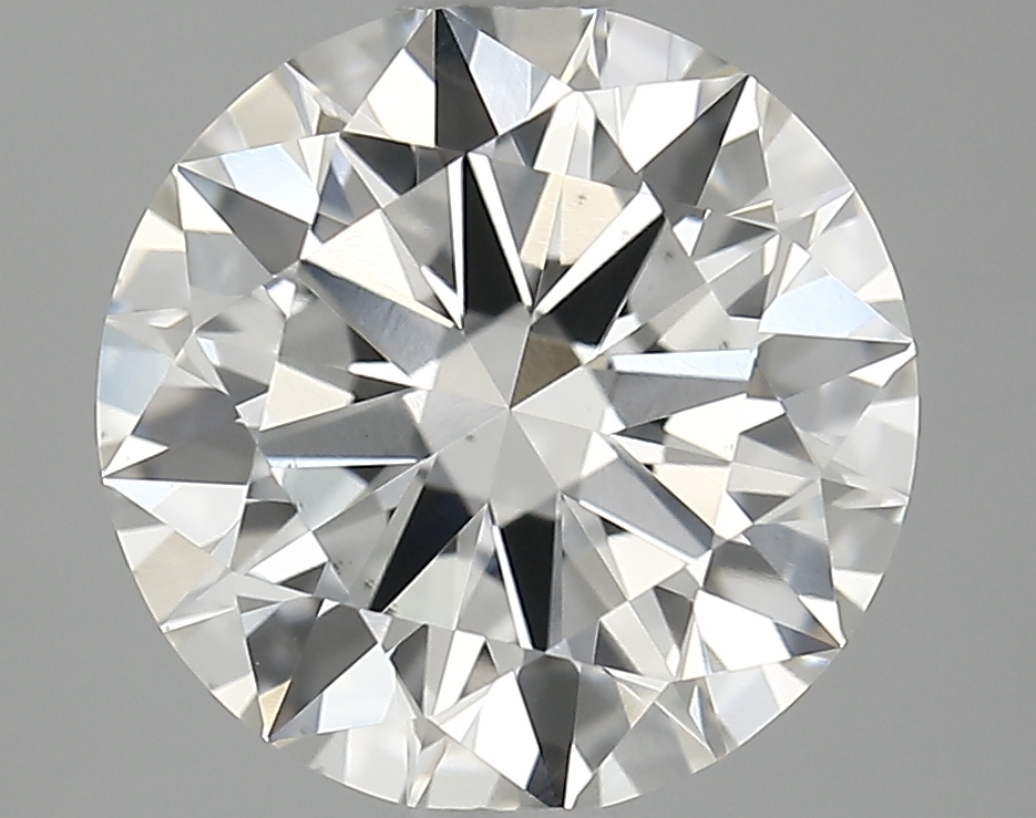 Actual 2.66 carat G Round lab-grown diamond