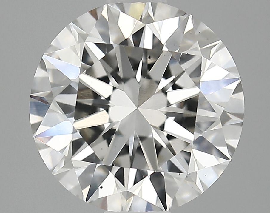 Actual 2.6 carat G Round lab-grown diamond